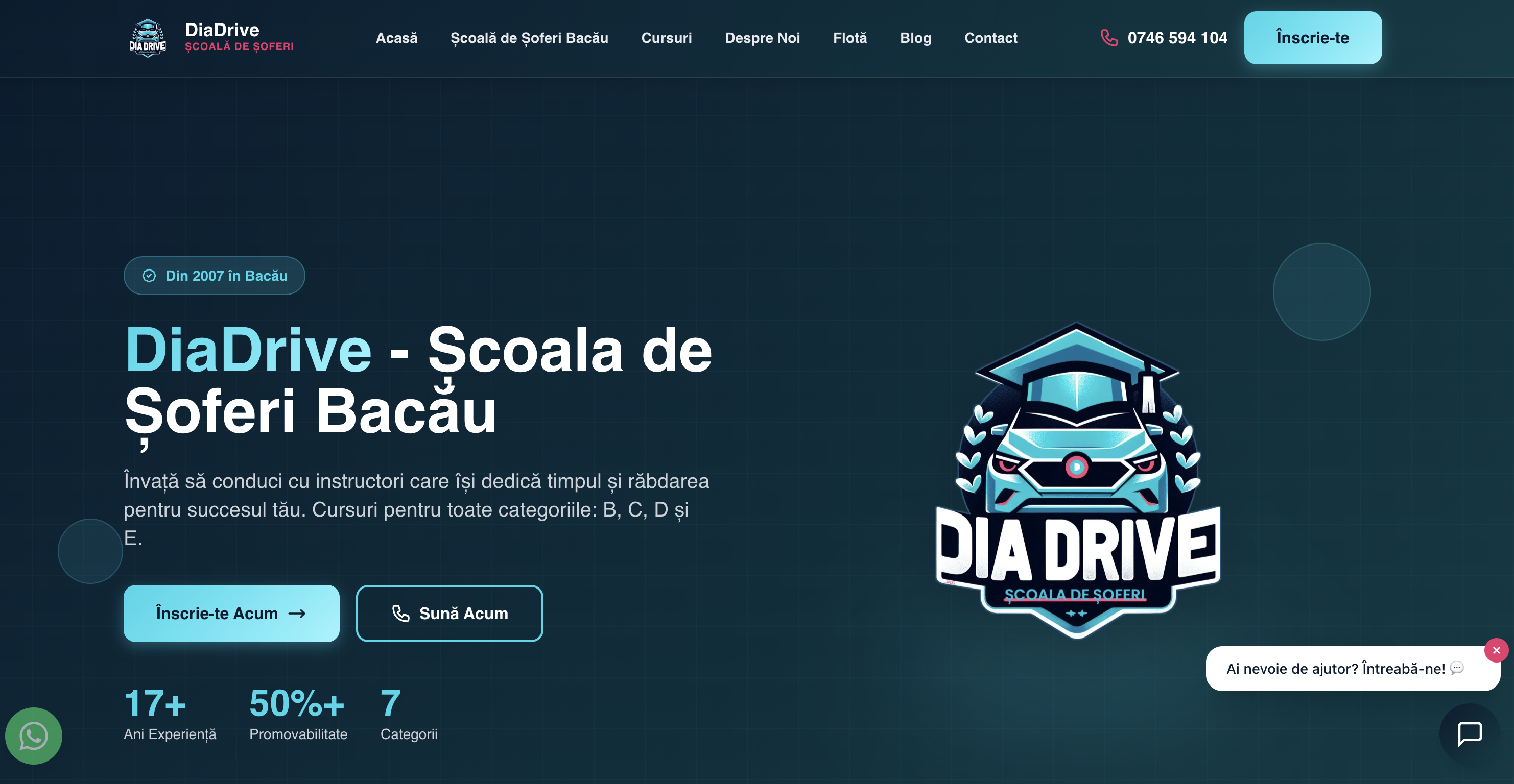 Website Școală de Șoferi